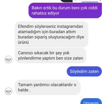 Şule Giyim Önden Ücret Alıp Sipariş Girmediler