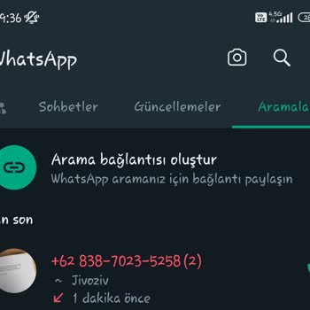 WhatsApp Yabancı Numara Araması