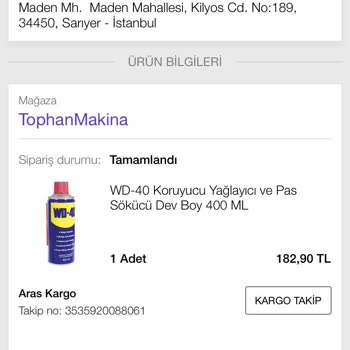 Aras Kargo Teslim Edilmeyen Ürünü Teslim Edildi Görünmesi