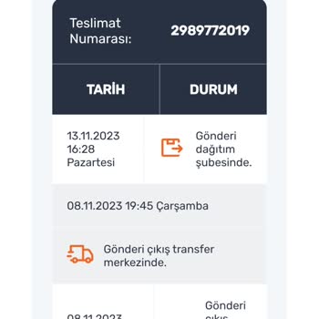 Trendyol Kargomun Teslim Edilmedi