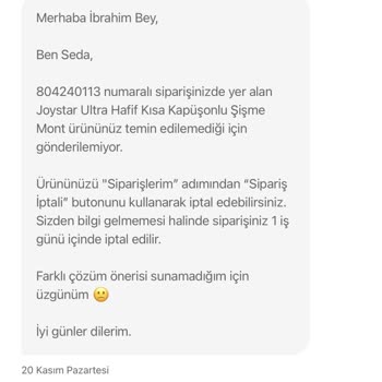 Hepsiburada Stokta Olamayan Ürün Satışı