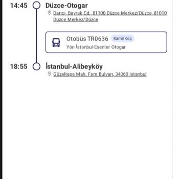 Kamil Koç Sefer Süresi Sorumsuzluğu