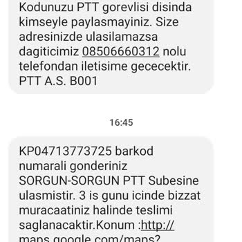 PTT Kargo Çalışanı Adresime Gelmedi