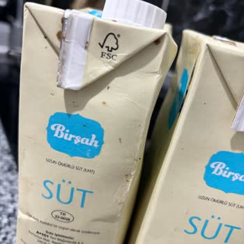 Birşah Kurtlanmış Süt Ambalajı