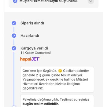 hepsiJET Hepsiburada Çekiç Teslimatı Hüsranı