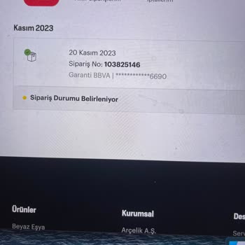 Arçelik İnternetten Satın Aldığım Ürünün Kargolanmaması Ve İptal Sürecindeki Sorunlar