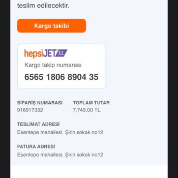 Hepsiburada Firması Mağdur Etti.
