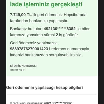 Hepsiburada Firması Mağdur Etti.