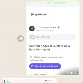 Carlingen Global Hiçbir Zaman Verdikleri Sözü Tutmadılar.