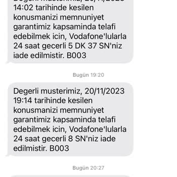 Vodafone Bitmeyen Şebeke Sorunu