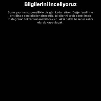 Instagram Hesabım Kapatıldı