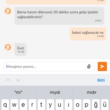 Trendyol Yemek Trendyol Firmaya İstediği Gibi İptal Verirken Müşterilerine Vermemesi