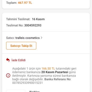 Trendyol Ürün Elime Ulaşmadı