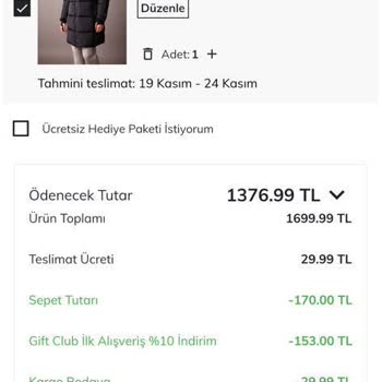 DeFacto Anlamsız Fiyat Güncellemesi