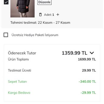 DeFacto Anlamsız Fiyat Güncellemesi
