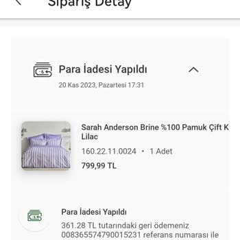 Karaca Home Ürünümün Gönderilmeden Para İadesi