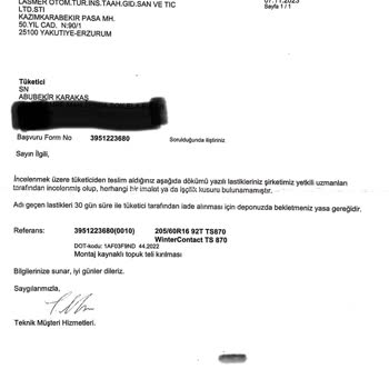 Continental Kışlık Lastik Za