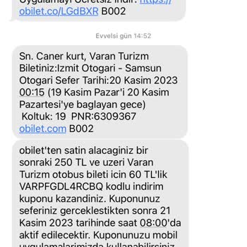 Obilet Biletim Olduğu Halde Otobüs Zamanından Önce Hareket Etti.