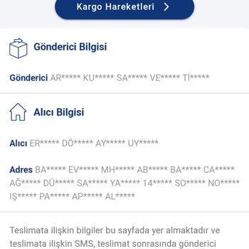 Aras Kargo Yanlış SMS Atıyor