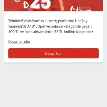Vodafone Yanımda Uygulaması Hediye Çarkı