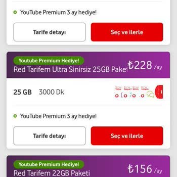 Vodafone Yüksek Tarife Mağduriyeti