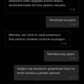 Zara Home Eksik Ürün Ve Müşteri Temsilcisinin Yardımcı Olmaması