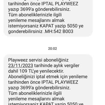 Playweez'den İzinsiz Ücret Kesintisi!
