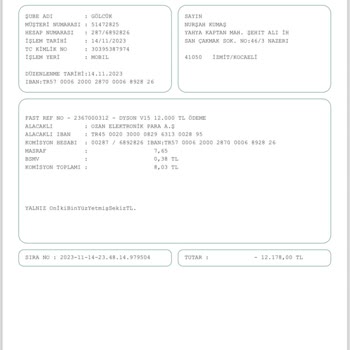 Ozan Elektronik Para Açıklama Yazmama Rağmen Param İade Olmadı