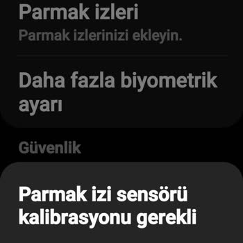 Samsung Telefon Parmak İzi Kalibrasyonu Gerekli Uyarısı!