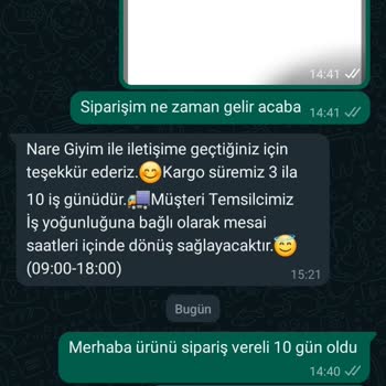 Nare Giyim Ürünleri Teslim Etmiyor