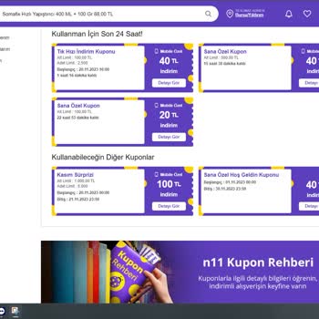 N11'de Kupon Hüsranı