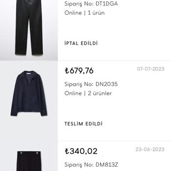 Mango Aldığım Ürünü 1 Gün Sonra İptal Etti