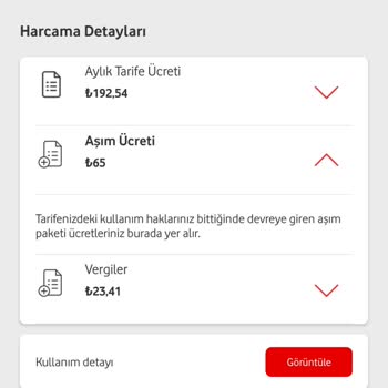 Vodafone Faturama Haksız Yere Yansıtma Yapıyor