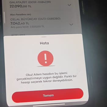 Akbank Para Yanlışlıkla Okul Aile Hesabına Atmışım