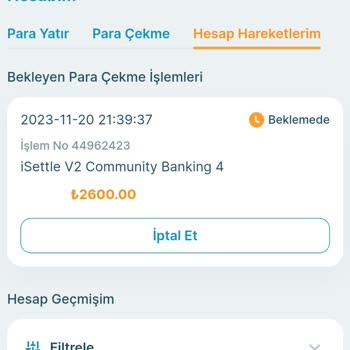 BahseGel Para Çekimi Hâlâ Beklemede.