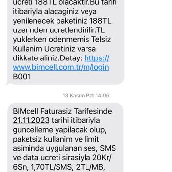 Bimcell Yanıltıcı Mesajlar Atmaktadır