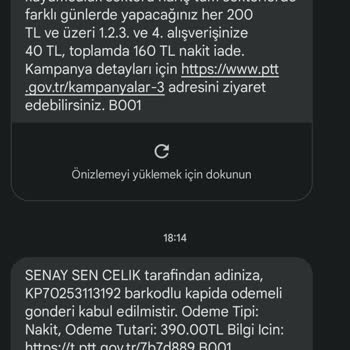 PTT Kargo Numarama Bana Ait Olmayan Kargo Verilmiş
