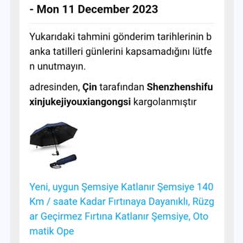 Fruugo İptal Edilmeyen Sipariş