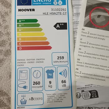 Hoover Hle H9A2TE-17 Model Kurutma Makinesinde Beklenmedik Arıza Hayal Kırıklığı Yarattı