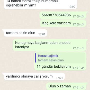 Horoz Lojistik Teslimat Yapamaması Çalışan İlgisizliği