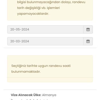 iData Vize Randevusu Alamıyoruz