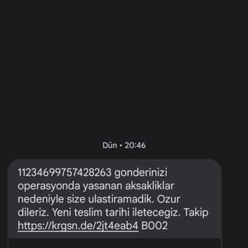 KARGOMsende Kargom Elime Ulaşmadı