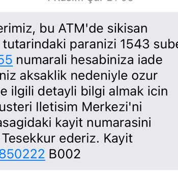 Garanti BBVA ATM Para Yatırma Hatası Ve Çözümsüzlük