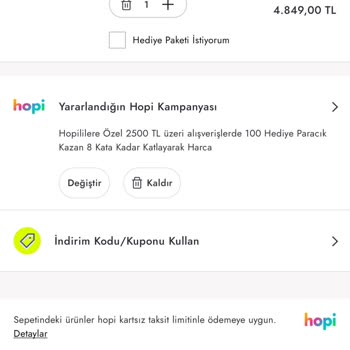 Boyner Sepette Fiyat Tutarsızlığı