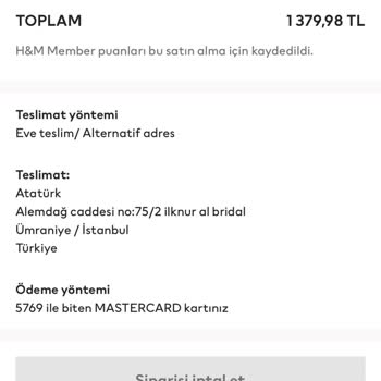 H&M 17 Gündür Kayıp Kargom Ve İademin Yapılmaması