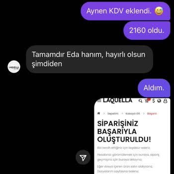 Laquella Sipariş Verdim 1 Ay Oldu Ürün Hâlâ Elime Ulaşmadı.