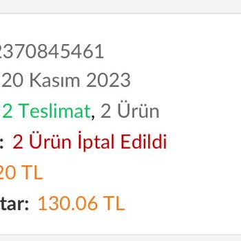 Trendyol İade İptal İşlem