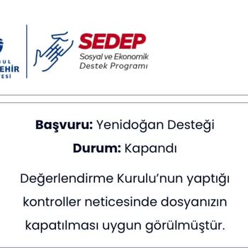 İBB: Yenidoğan Paket Desteği Dosyam Kapatıldı