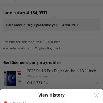 Aliexpress Ödeme İadesi Yapılmadı
