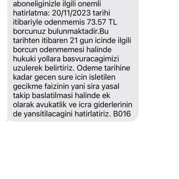 TurkNet İptal Olan Aboneliğe Ait Borcu Ödemek İmkansız
